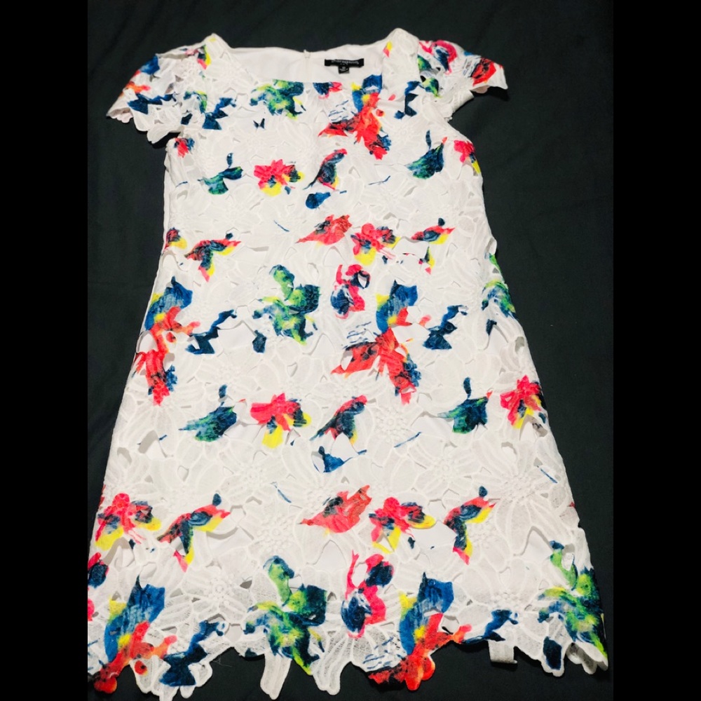 Sharagano White Dress